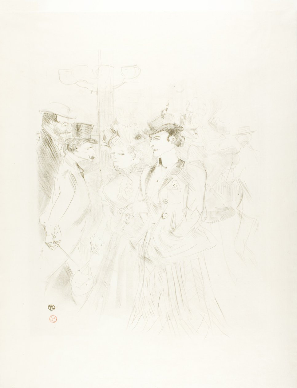 Promenade door Henri de Toulouse Lautrec