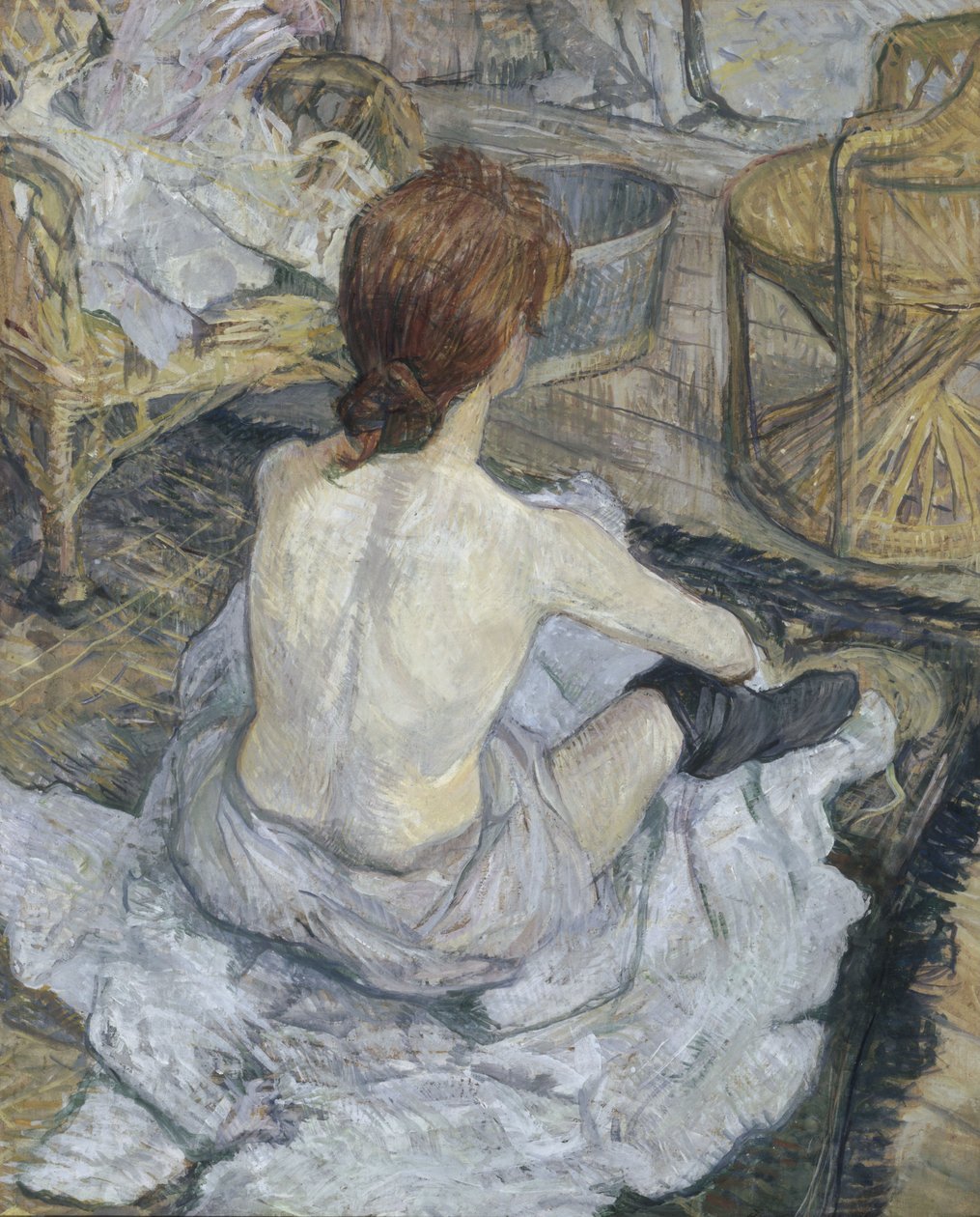 Rousse, ook bekend als La Toilette door Henri de Toulouse Lautrec