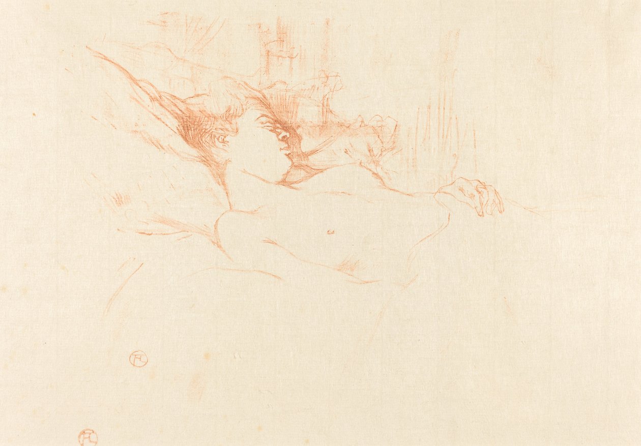 Slaap (Le sommeil) door Henri de Toulouse Lautrec