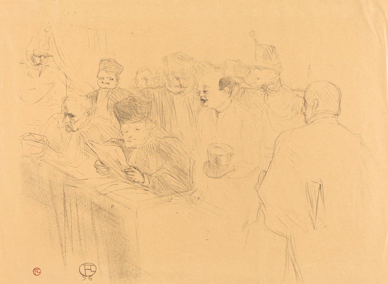 Soudais Deposition door Henri de Toulouse Lautrec