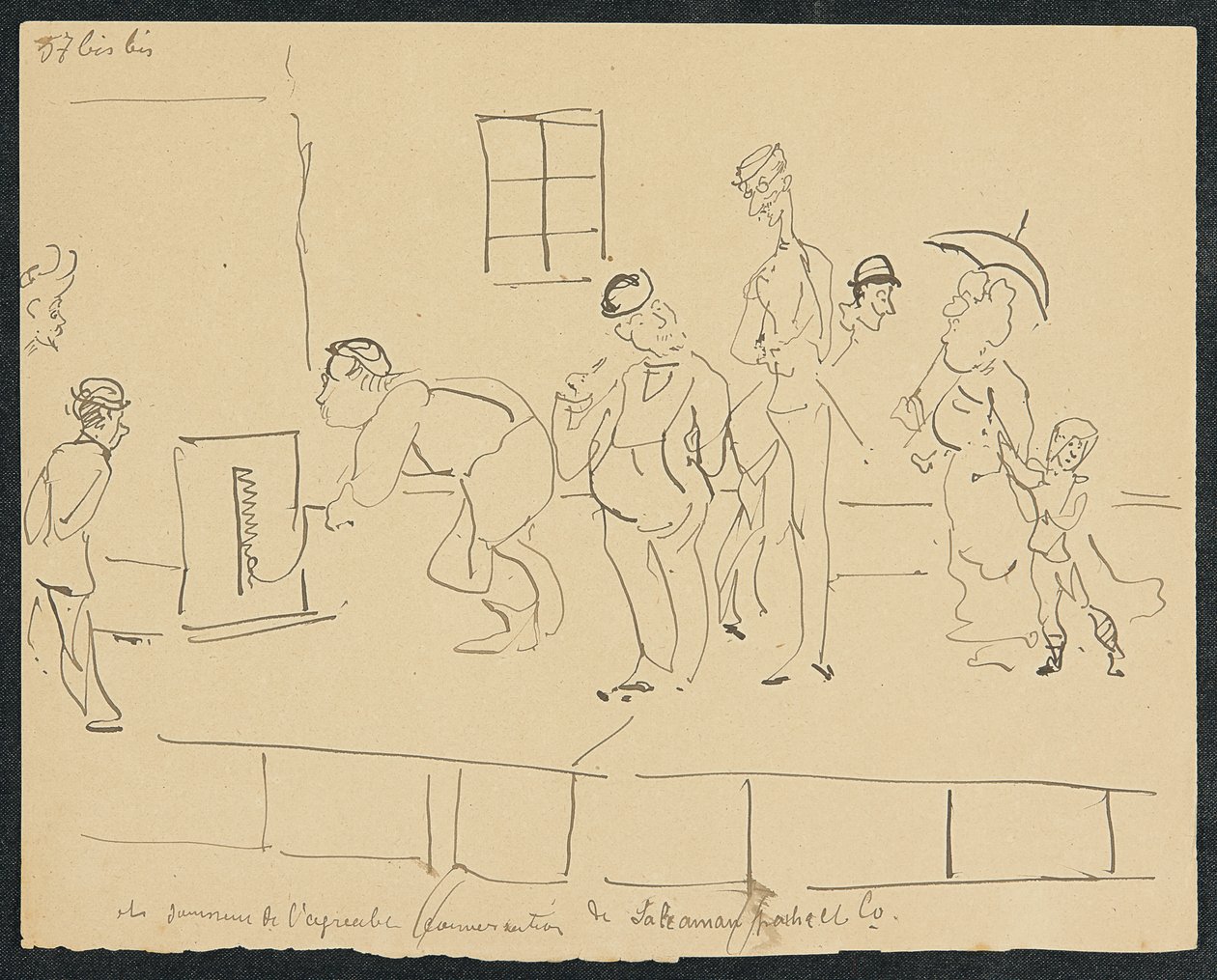 Ondergang, 1881 door Henri de Toulouse Lautrec