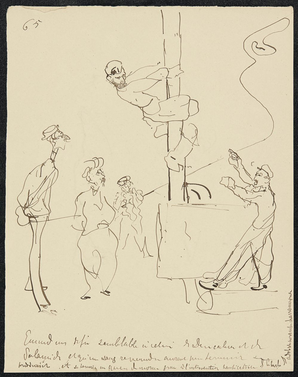 Ondergang, 1881 door Henri de Toulouse Lautrec