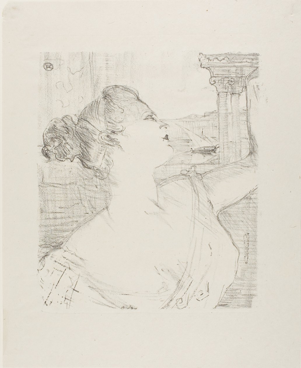 Sybil Sanderson, van Treize Lithografieën door Henri de Toulouse Lautrec