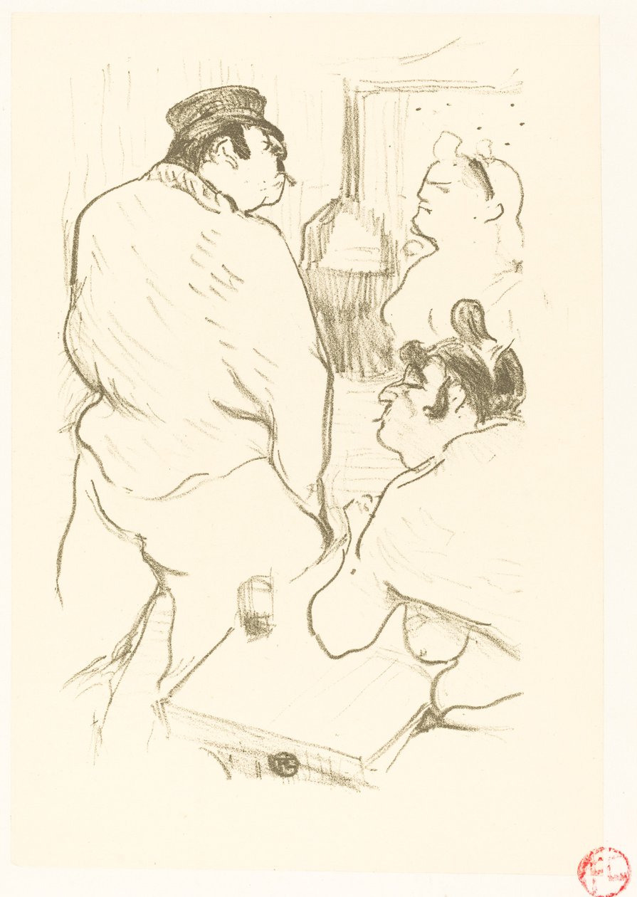 De Terreur van Grenelle door Henri de Toulouse Lautrec