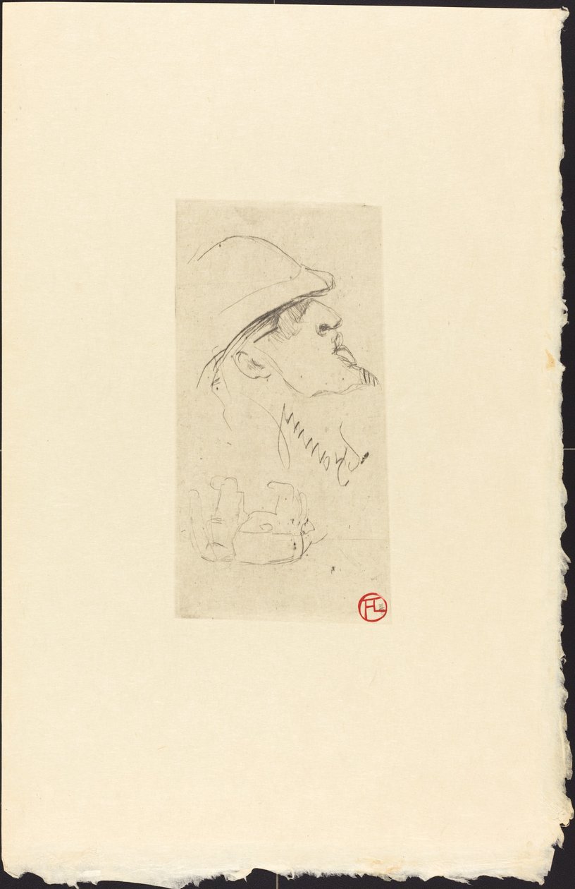 De Ontdekkingsreiziger Vicomte de Brettes door Henri de Toulouse Lautrec
