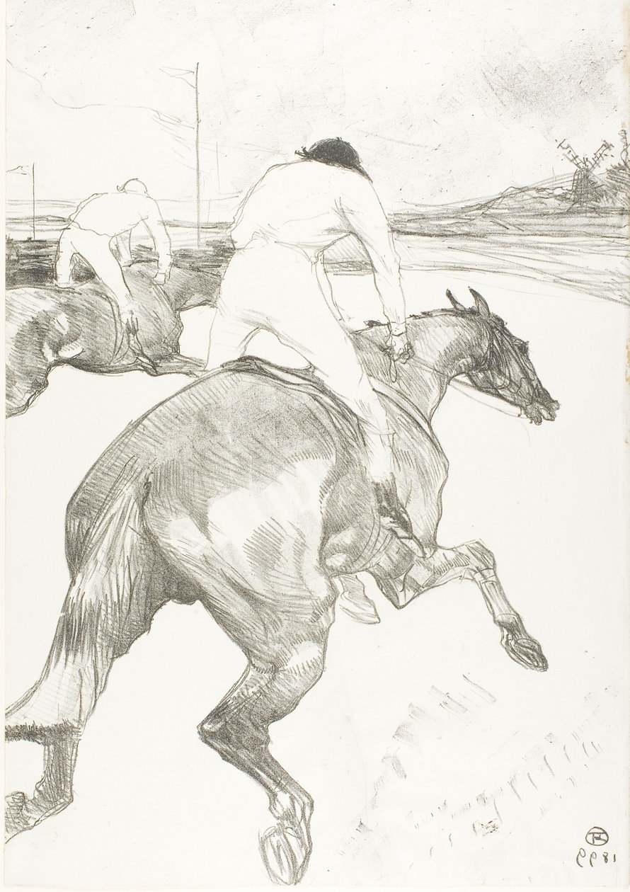 De Jockey door Henri de Toulouse Lautrec