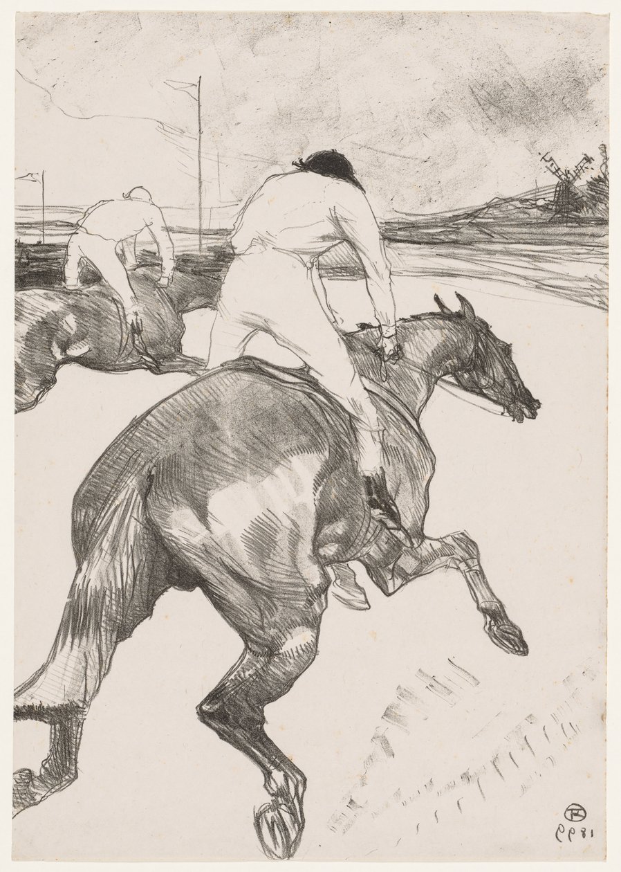 De Jockey door Henri de Toulouse Lautrec