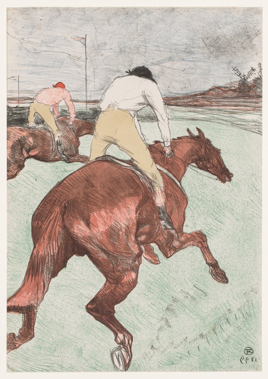 De Jockey door Henri de Toulouse Lautrec