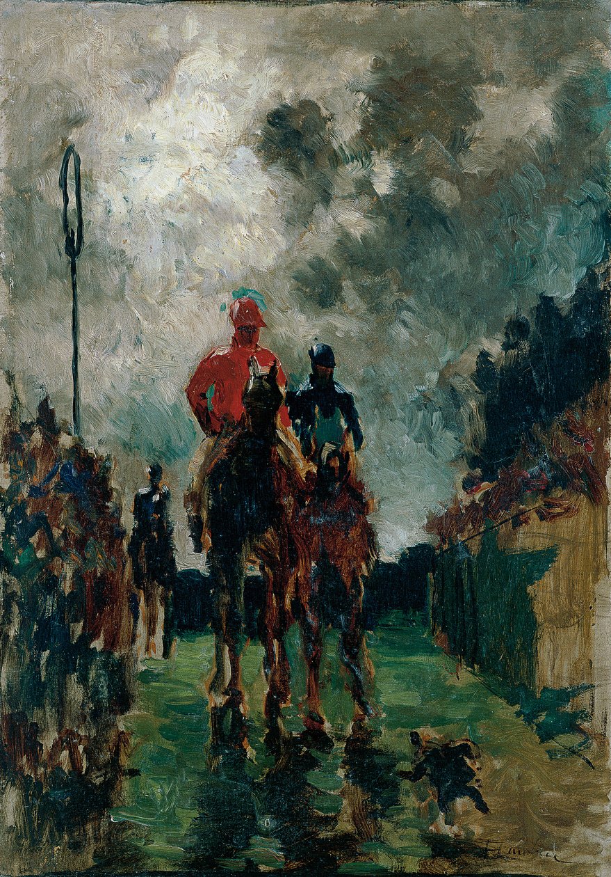 De Jockeys door Henri de Toulouse Lautrec