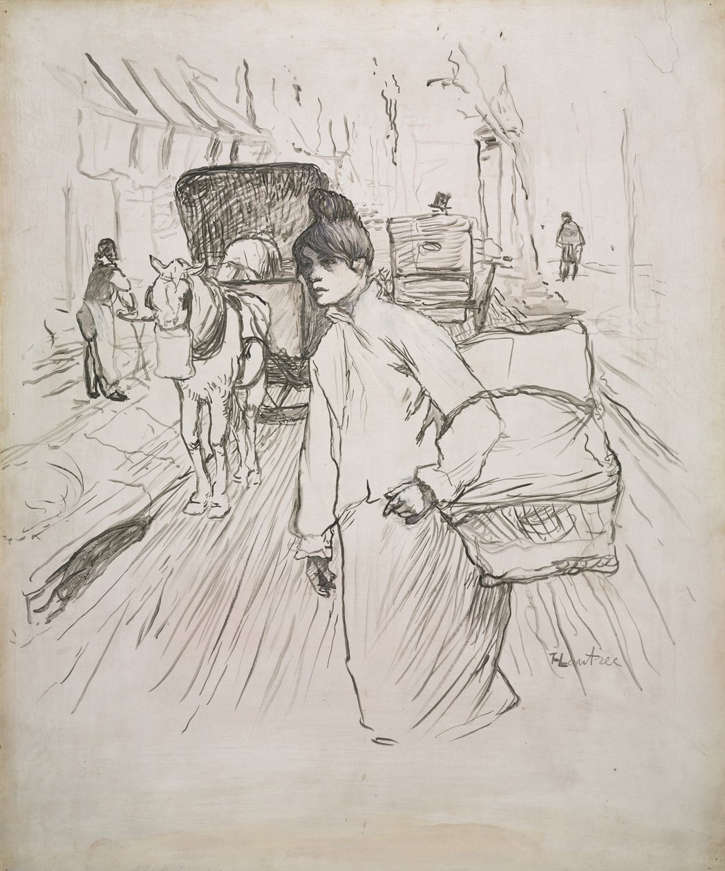 De Wasvrouw, 1888 door Henri de Toulouse Lautrec