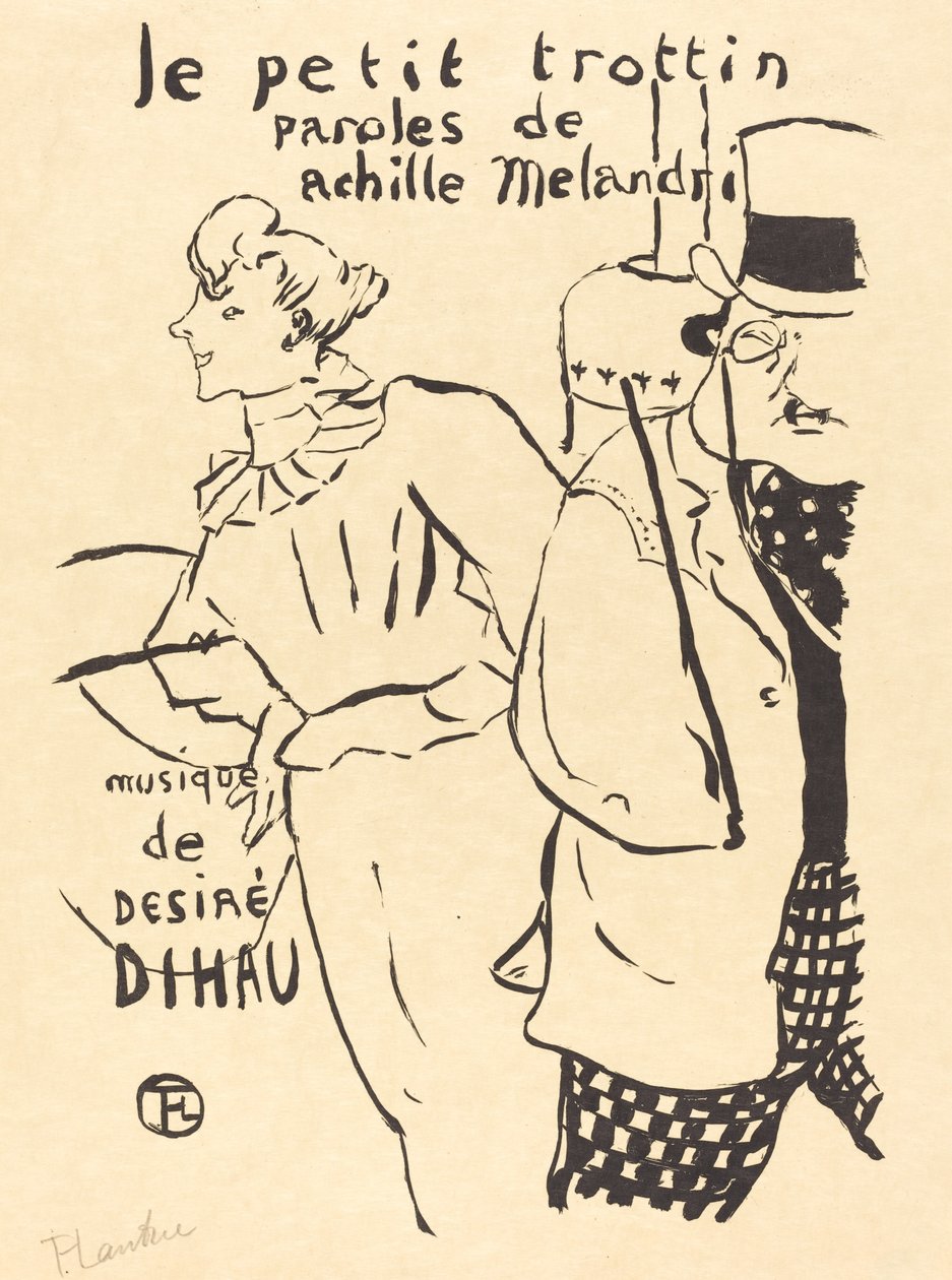 Het kleine loopmeisje door Henri de Toulouse-Lautrec