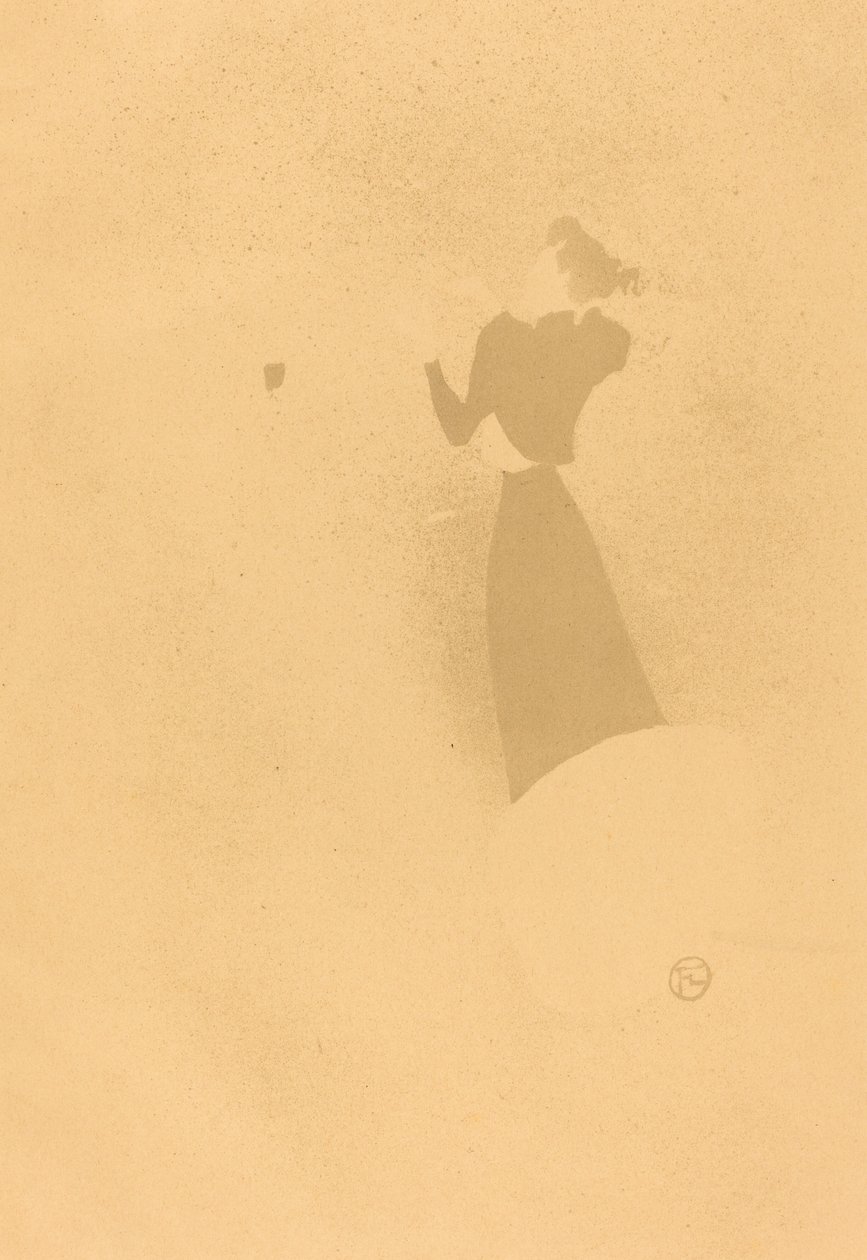 De hoedenmaakster (La Modiste - Renée Vert) door Henri de Toulouse Lautrec