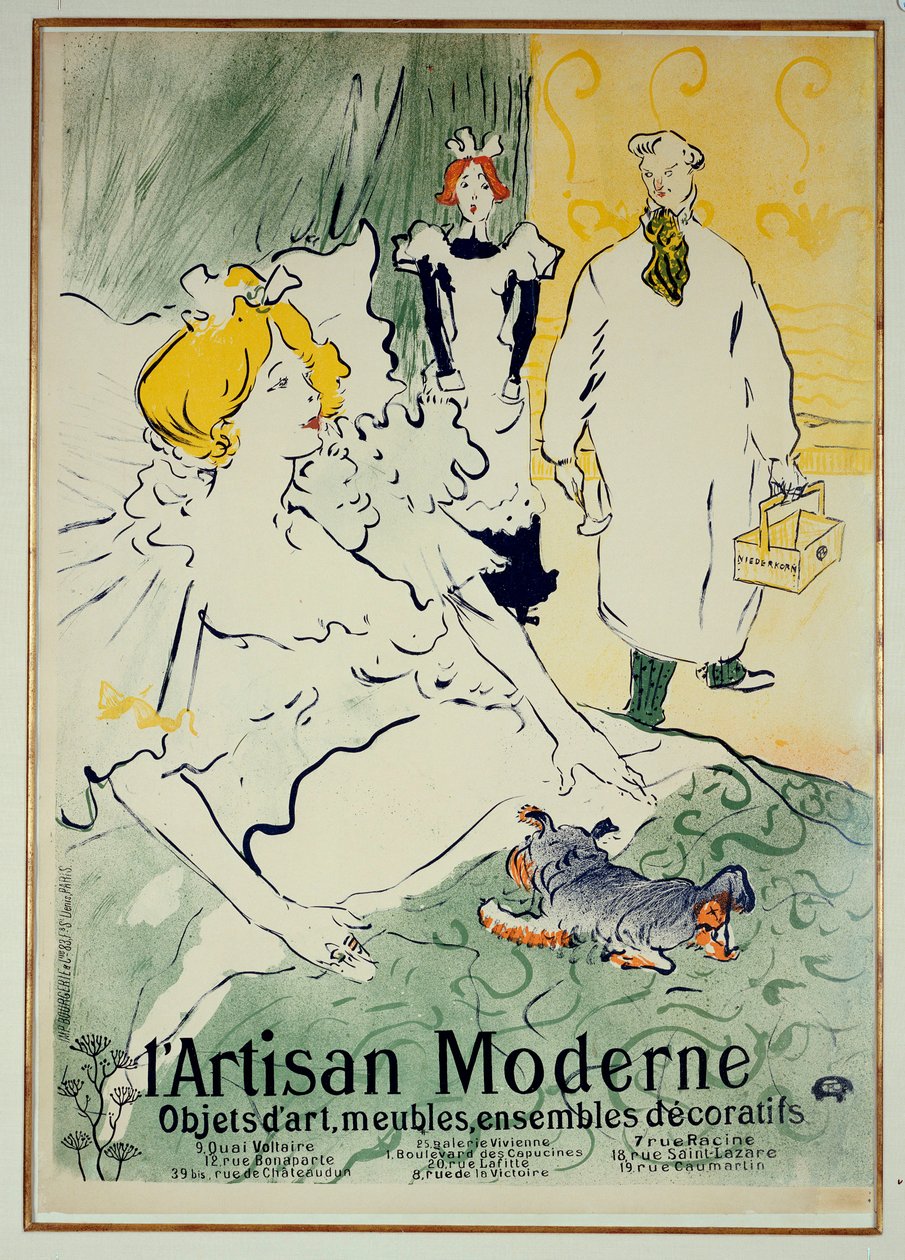 De moderne ambachtsman door Henri de Toulouse Lautrec