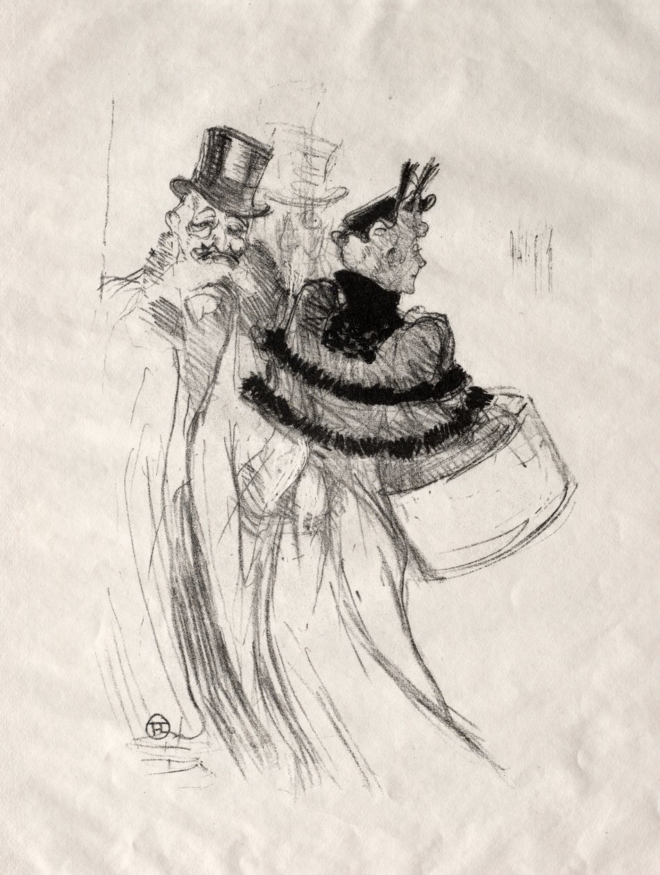 De oude heren, 1894 door Henri de Toulouse Lautrec