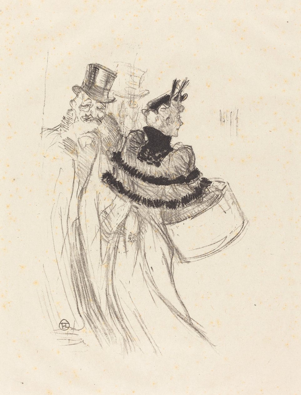De oude heren Les vieux messieurs, 1894 door Henri de Toulouse Lautrec
