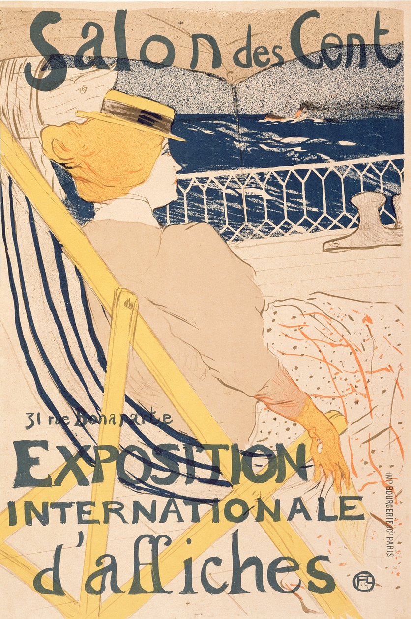 De Passagier uit Hut 54 - Zeilen op een Jacht, 1896 door Henri de Toulouse Lautrec