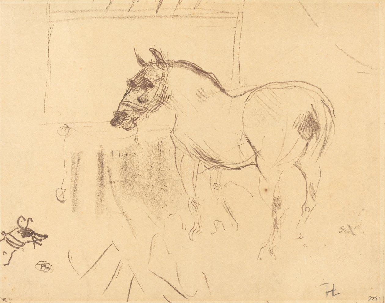 De kleine pony van Calmèse door Henri de Toulouse Lautrec