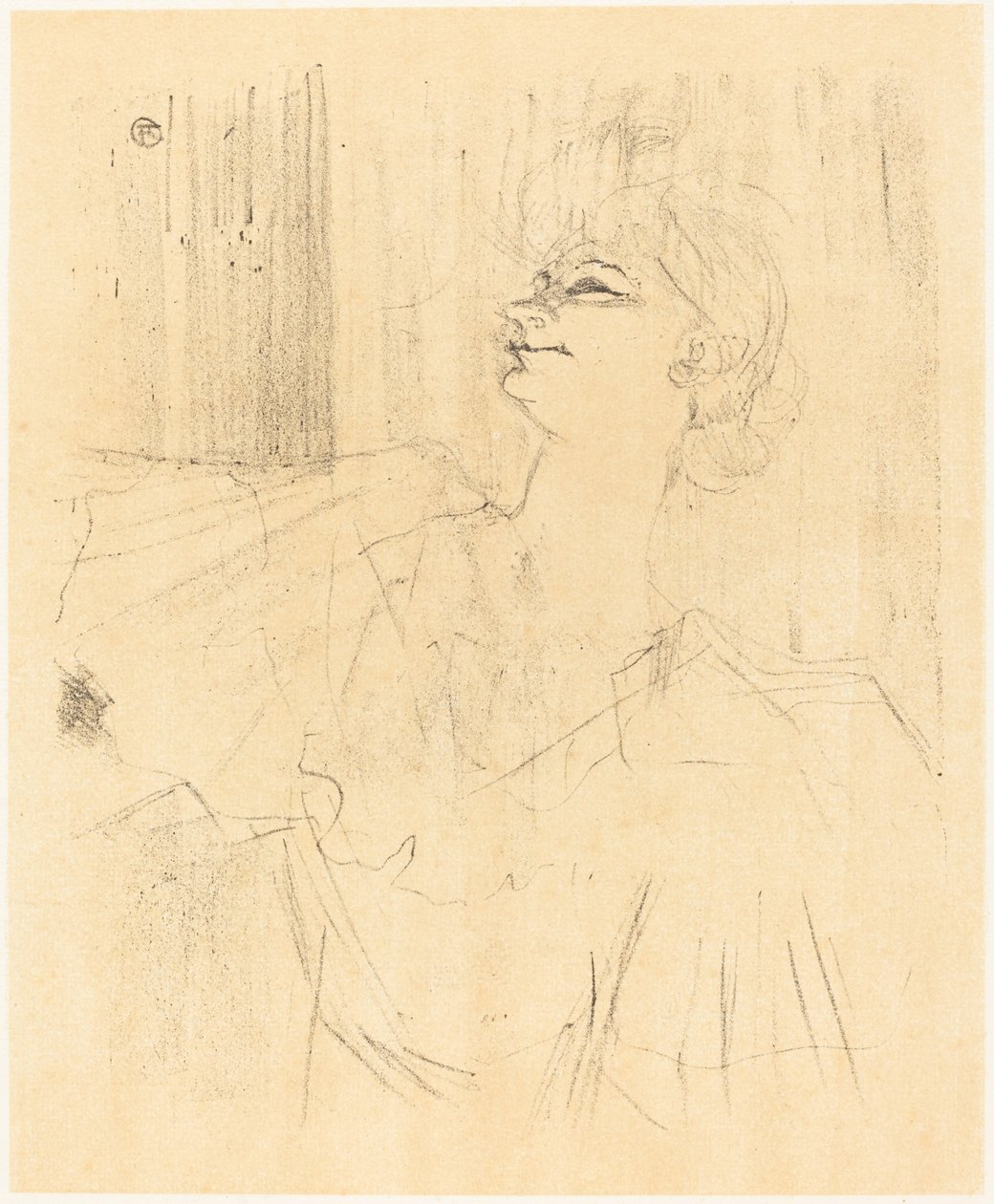 Aan Ménilmontant, van Bruant door Henri de Toulouse Lautrec
