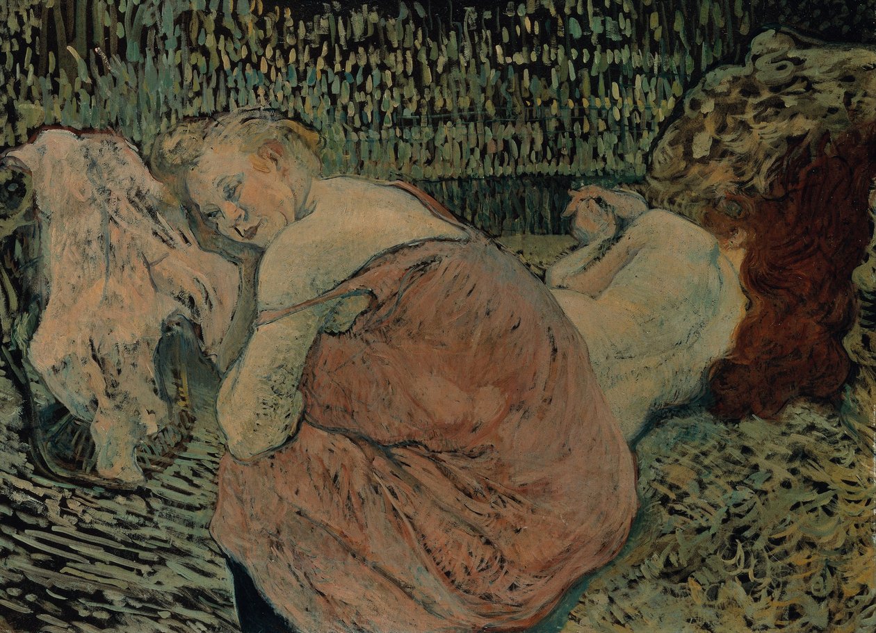 Twee vrienden door Henri de Toulouse Lautrec