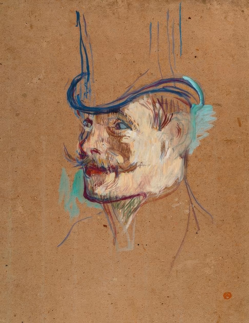 William Warrener in de Moulin Rouge door Henri de Toulouse Lautrec