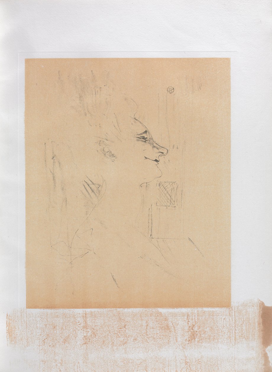 Yvette Guilbert-Engelse serie: Soularde, 1898 door Henri de Toulouse Lautrec