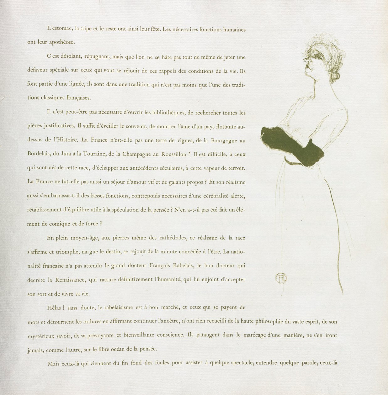 Yvette Guilbert-Franse Serie: Nr. 10, 1894 door Henri de Toulouse Lautrec
