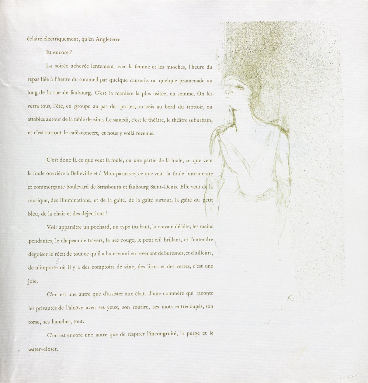 Yvette Guilbert-Franse Serie: Nr. 9 door Henri de Toulouse Lautrec