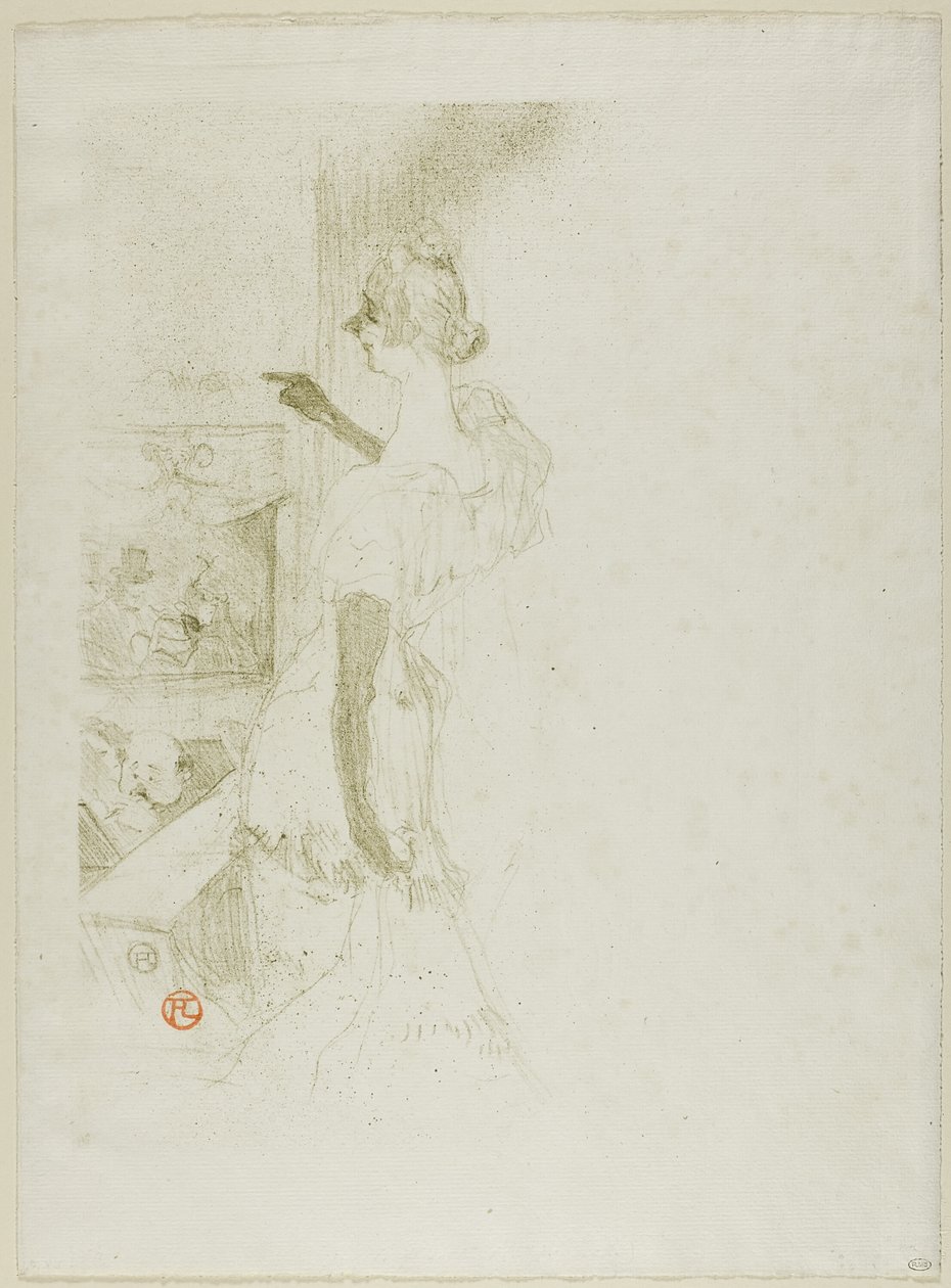 Yvette Guilbert door Henri de Toulouse Lautrec