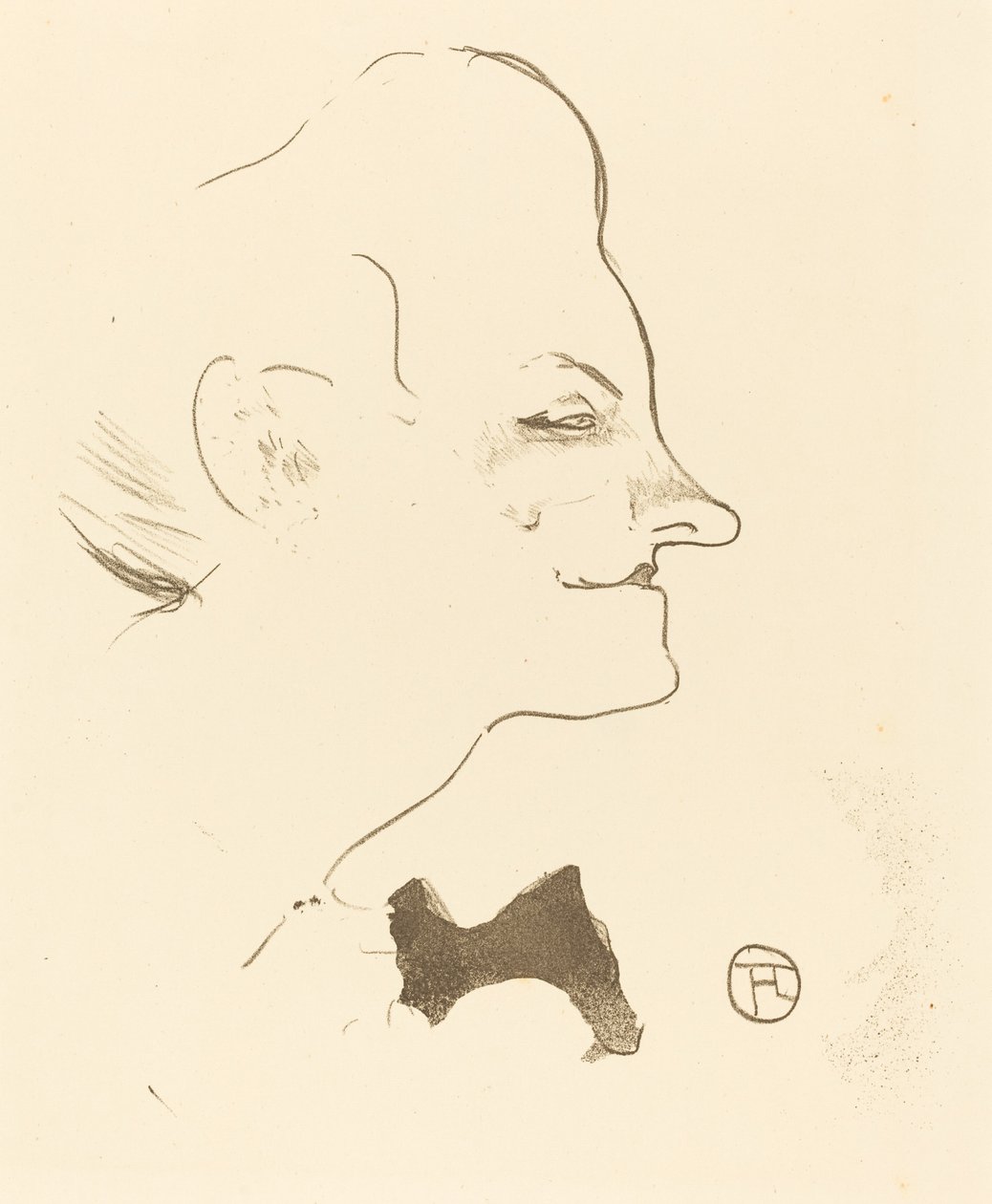Yvette Guilbert, 1893 door Henri de Toulouse Lautrec