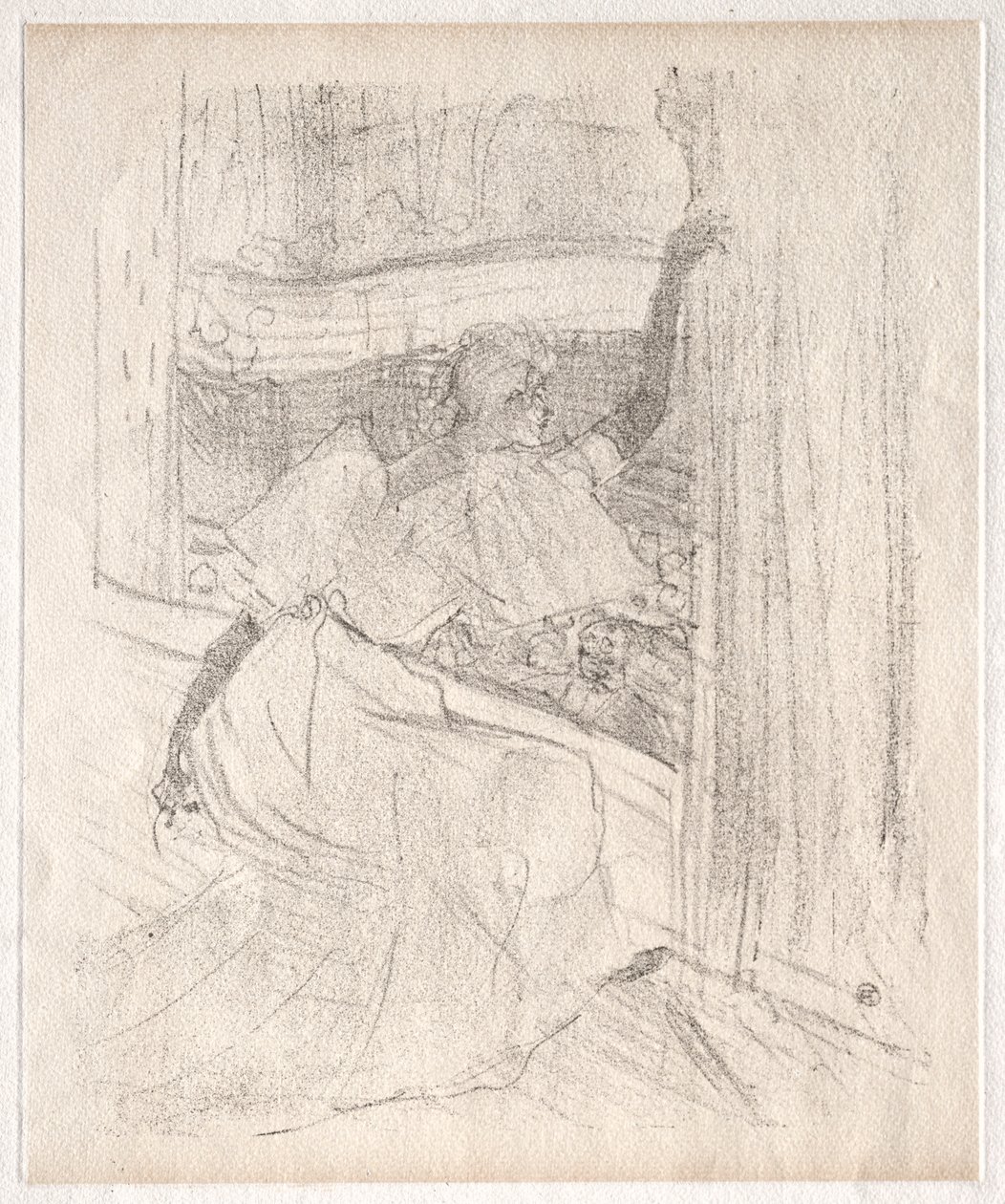 Yvette Guilbert: Groetend het publiek door Henri de Toulouse Lautrec