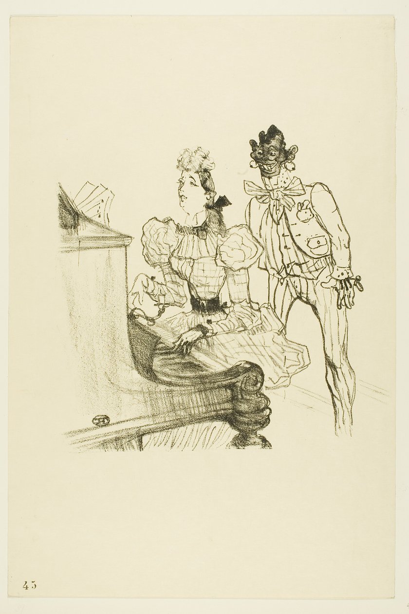 Zamboula-Polka door Henri de Toulouse Lautrec