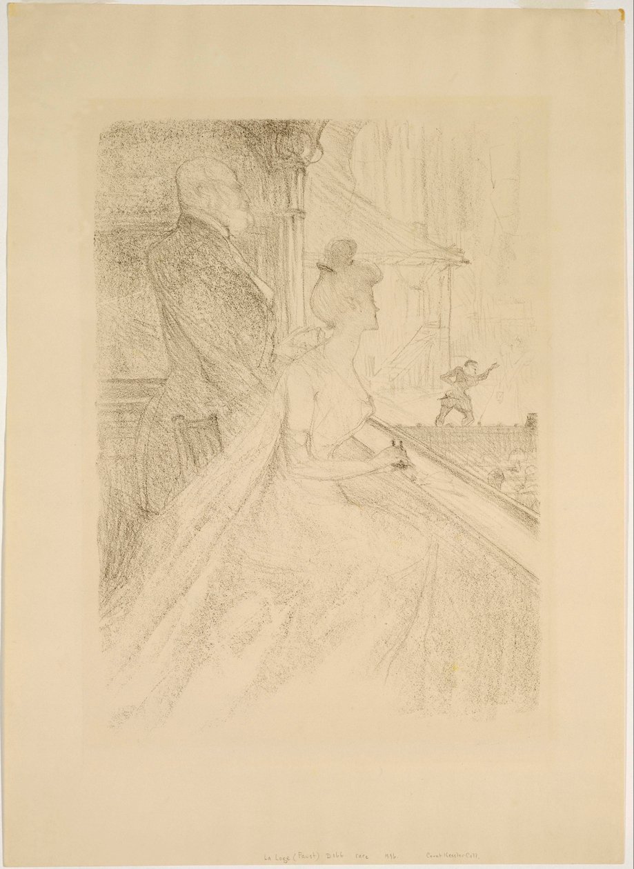 La Loge - Een Opvoering van Faust door Henri de Toulouse Lautrec