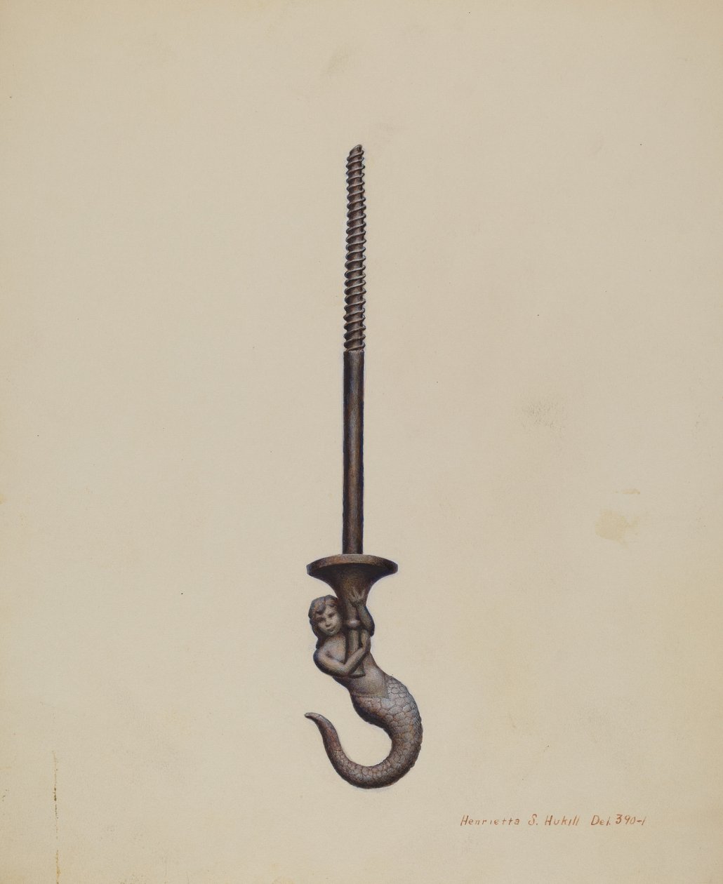 Plafondhaak door Henrietta S. Hukill