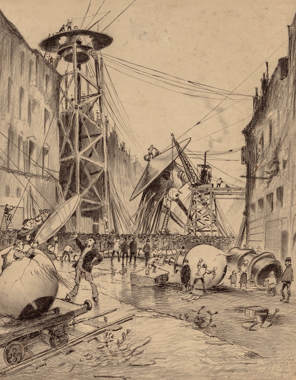 Mensen die Martiaanse oorlogsmachines ontleden door Henrique Alvim Correa