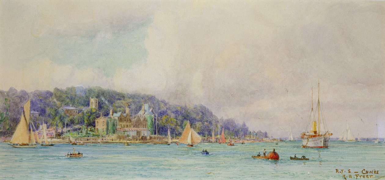 Het Koninklijke Jacht Eskader, Cowes door Henry Branston Freer