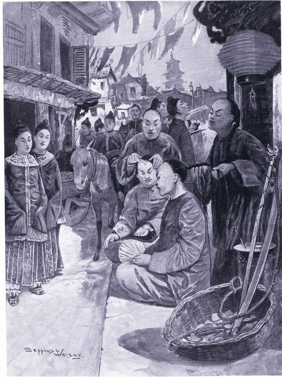Invoering van de Varkensstaart door Henry Charles Seppings Wright