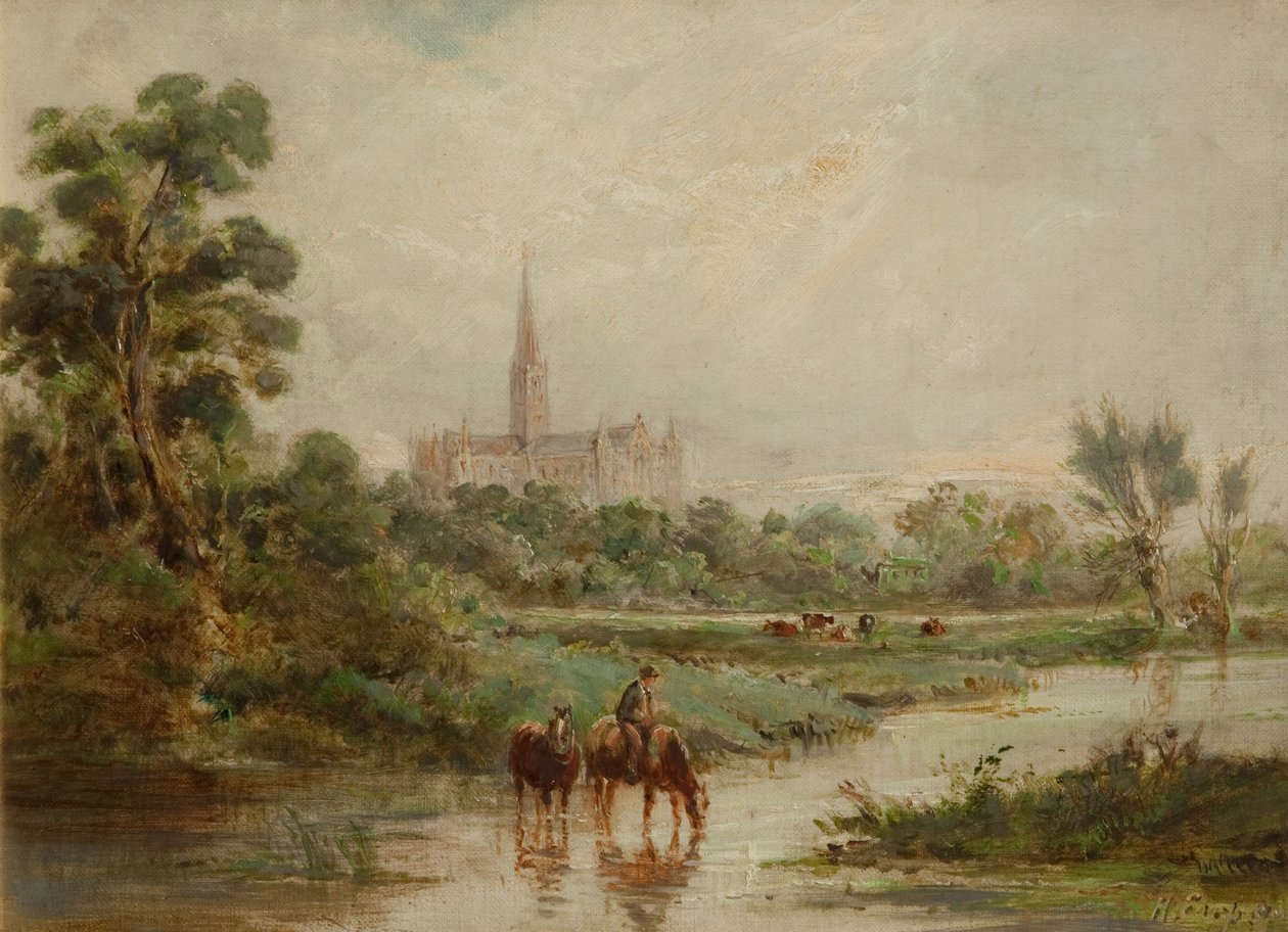 Kathedraal van Salisbury door Henry Earp