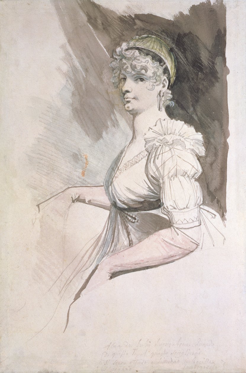 Portret van mevrouw Fuseli, ca. 1798 door Johann Heinrich Füssli