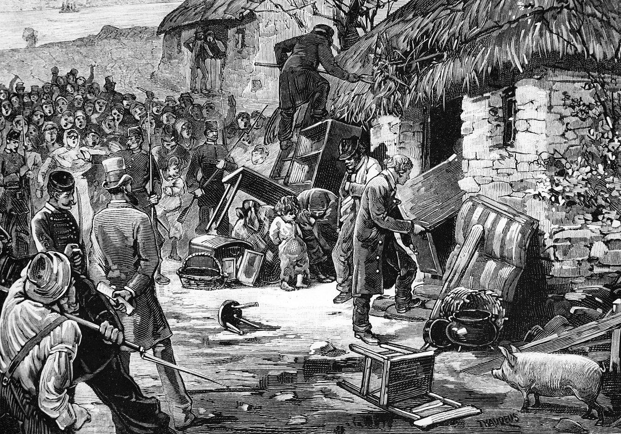 Problemen in Ierland - De Uitzetting van een Boer, uit 