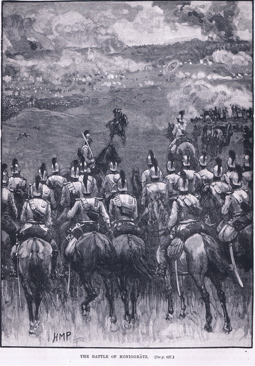 De Slag bij Königgrätz 1866 AD door Henry Marriott Paget