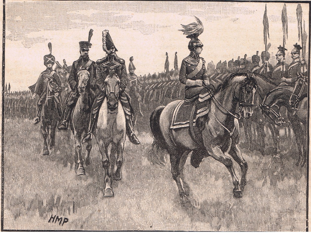 De koningin van Pruisen inspecteert het leger AD1806 door Henry Marriott Paget