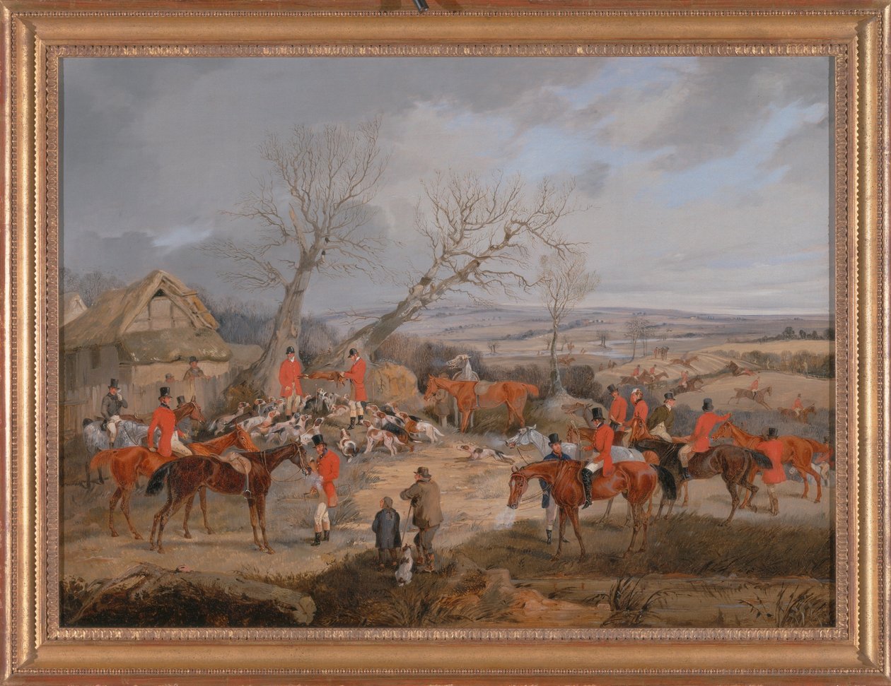 Jachtscène - De Dood door Henry Thomas Alken