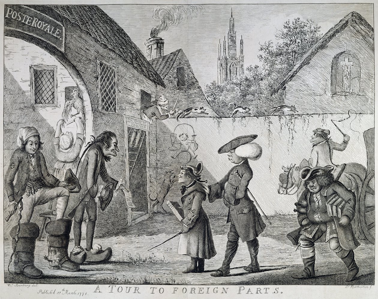 Een reis naar het buitenland, 1778 door Henry William Bunbury