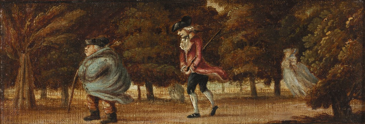 Een Winderige Dag door Henry William Bunbury