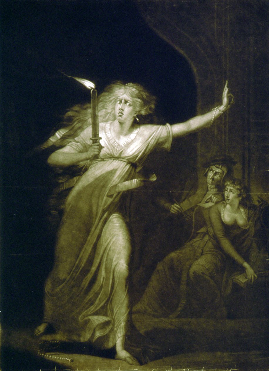 Lady Macbeth, Acte 5 scène één, waarom dan is het tijd om het te doen. geschilderd naar H. Fuseli door Henry (1741 1825) (after) Fuseli