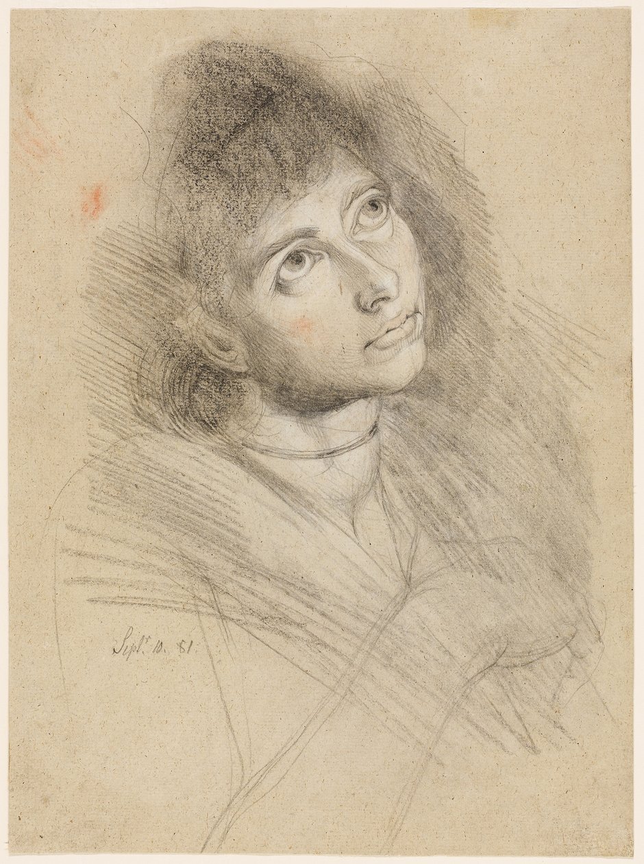 Portret van een vrouw (Martha Hess) door Henry (1741 1825) Fuseli