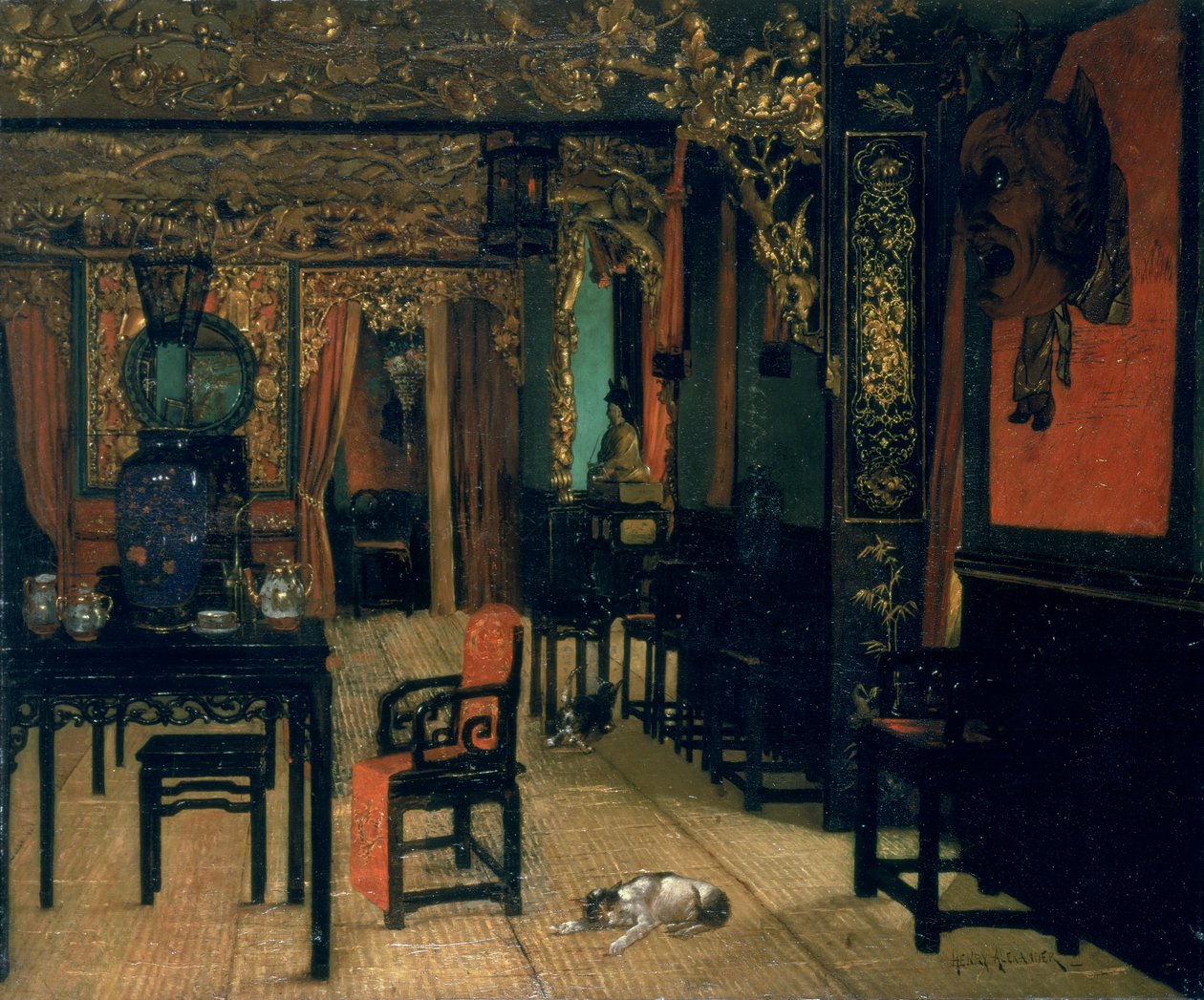 Chinees interieur door Henry Alexander