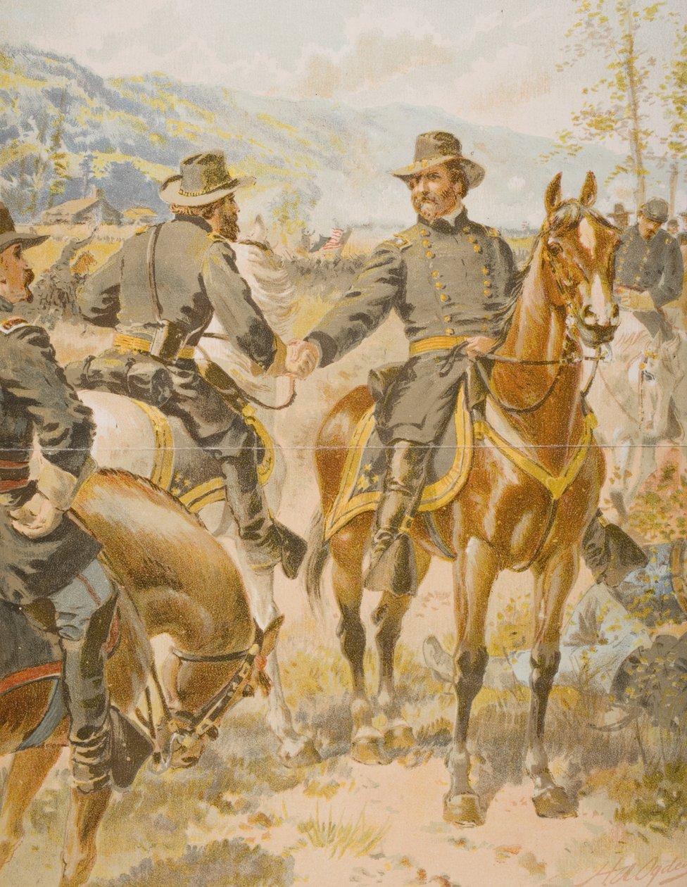 Generaal George Henry Thomas (1816-70) bij de slag van Chickamauga, 20 september 1863 door Henry Alexander Ogden
