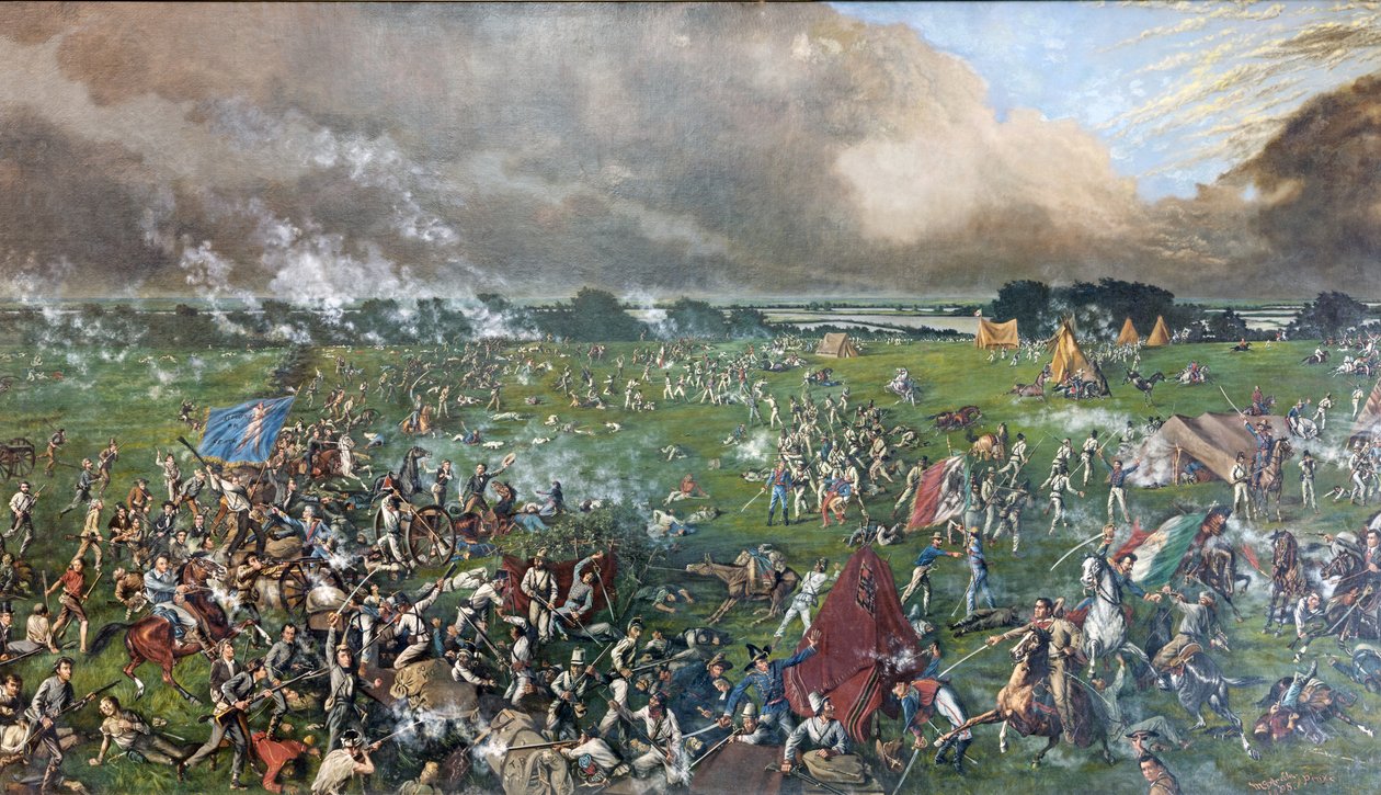 De Slag bij San Jacinto, uitgegeven 1905 door Henry Arthur McArdle