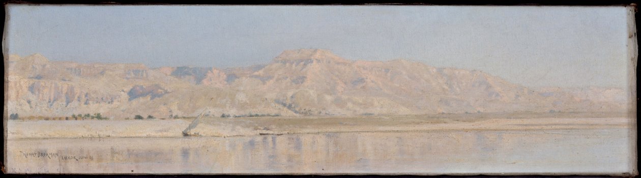 De Nijl - Luxor (De Bergen van Thebe) door Henry Brokman Knudsen